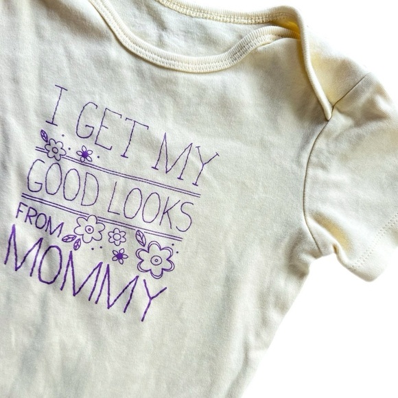 Joe Fresh 18-24M  Girls Yellow Short Sleeve Diaper Shirt/Onesie - Picture 2 of 3